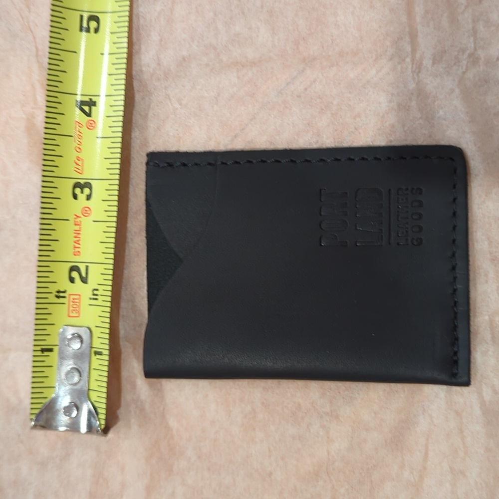 New without Tags Portland Leather Goods Black minimalist